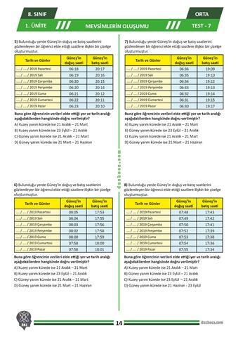 1.-unite_1_konu_mevsimlerin-olusumu_orta-duzey-testler_4-tane_dnzhoca_Sayfa_8_2_dnzhoca 8. Sınıf Mevsimlerin Oluşumu Testi – Orta Seviye (4 Test)