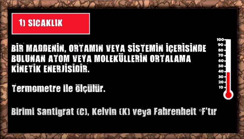 sicaklik 8. Sınıf İklim ve Hava Hareketleri Konu Anlatımı