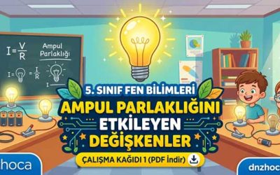 5. Sınıf Ampul Parlaklığını Etkileyen Değişkenler Çalışma Kağıdı 1 (PDF İndir)