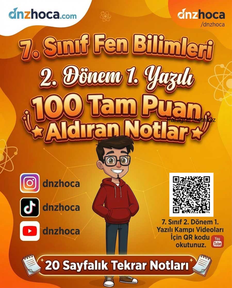 7_2_1 100 Aldıran Notlar — Fen Bilimleri Yazılı Notları (5-8. Sınıf)