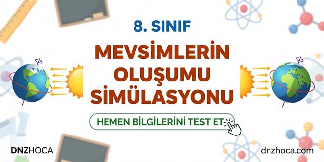 8. Sınıf Mevsimlerin Oluşumu Simülasyonu | DNZHOCA