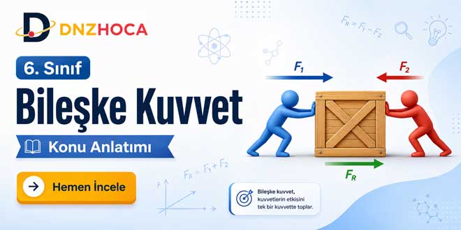 6. Sınıf Bileşke Kuvvet Konu Anlatımı