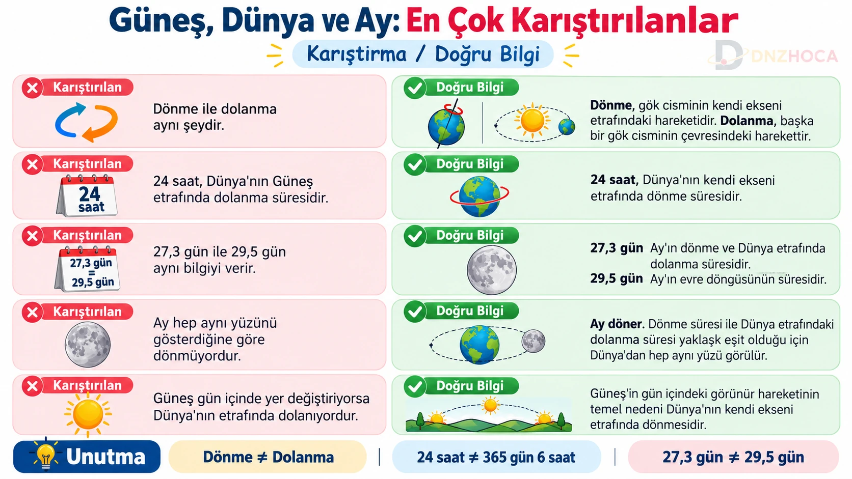 5-sinif-gunes-dunya-ay-en-cok-karistirilanlar Dünyamız ve Gökyüzündeki Komşularımız – 5. Sınıf Konu Anlatımı