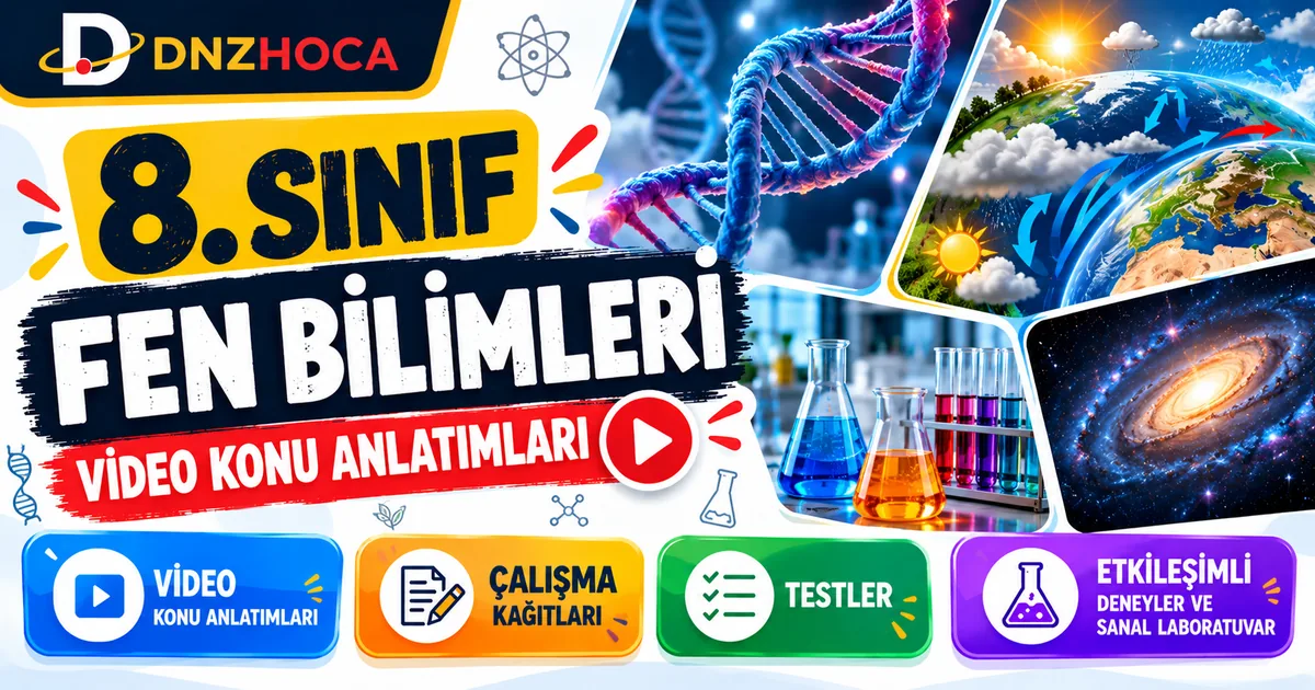  8. Sınıf Fen Bilimleri Video Konu Anlatımları