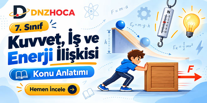 7. Sınıf Kuvvet, İş ve Enerji İlişkisi Konu Anlatımı